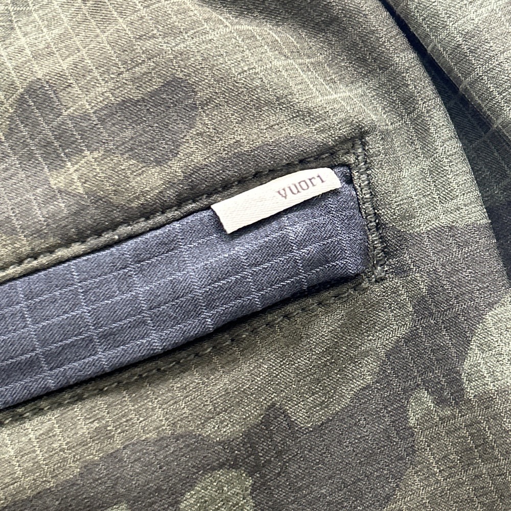 Vuori Stockton Shorts Mens L Camo Green Compression Lined Athletic Drawstring 6" - Picture 8 of 9